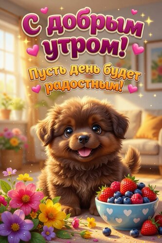 Открытка С добрым утром