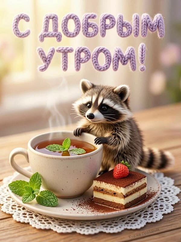 Открытка С добрым утром