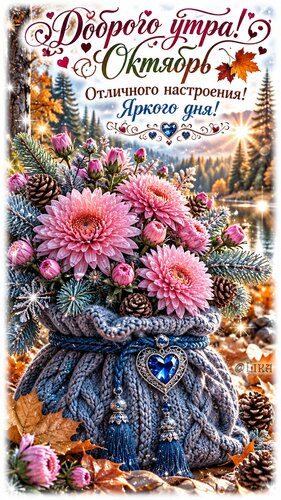 Открытка Доброе утро октября