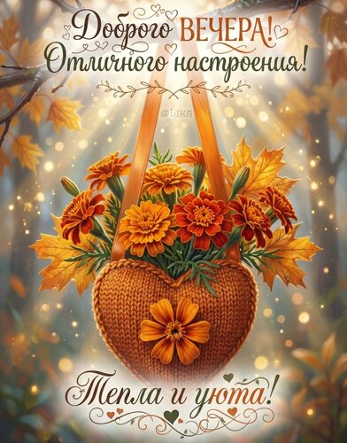 Открытка Добрый вечер