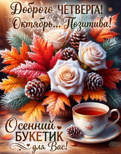 Открытка Доброго четверга октября