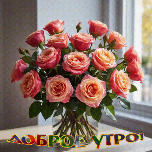 Анимированная открытка Доброе утро!