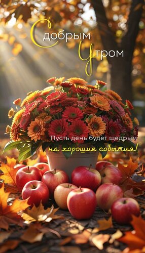 Открытка С добрым утром