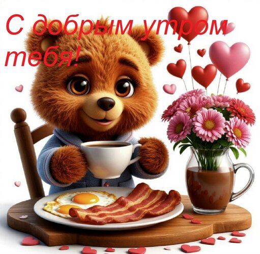 Открытка С добрым утром тебя!