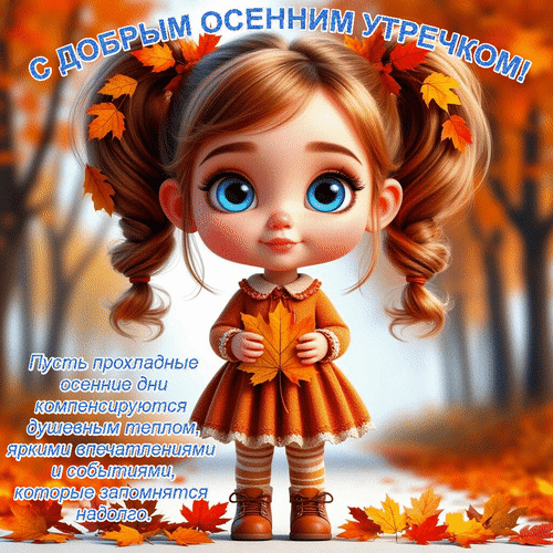 Анимированная открытка С добрым осенним утром!