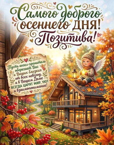 Открытка Самого доброго осеннего дня