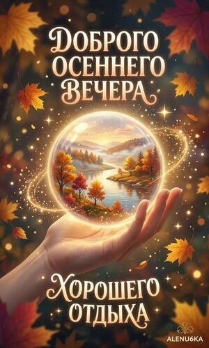 Открытка Доброго вечера