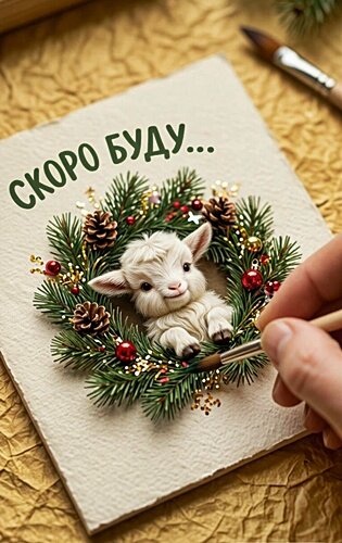 Открытка Скоро, буду