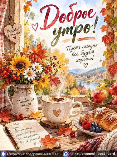 Открытка Доброе утро