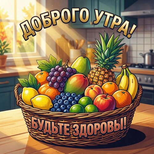 Открытка Доброго утра! Будьте здоровы!