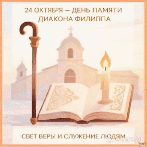 Анимированная открытка Филиппова канитель