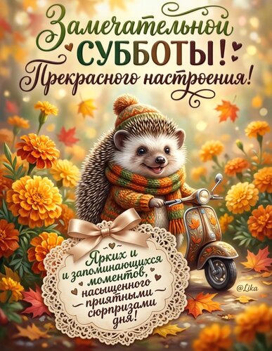 Открытка Замечательной субботы