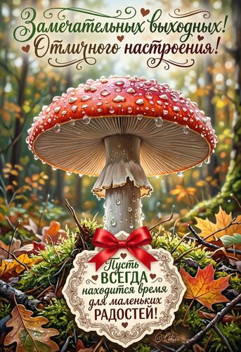 Открытка Замечательных выходных