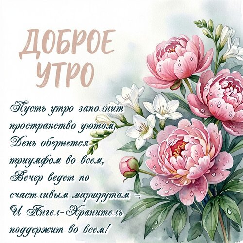 Открытка Доброе утро