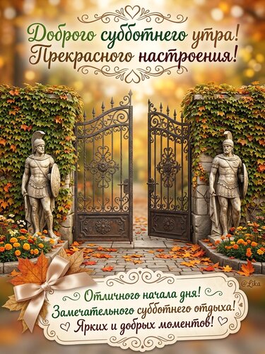 Открытка Доброго субботнего утра