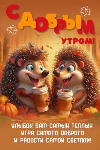 Открытка с добрым утром