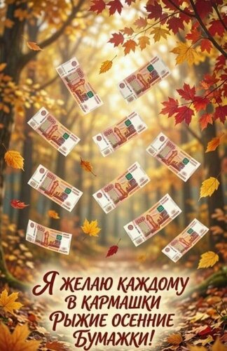 Открытка каждому рыжие бумажки