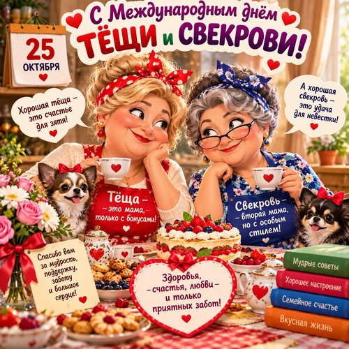 Открытка С международным днём тёщи и свекрови!