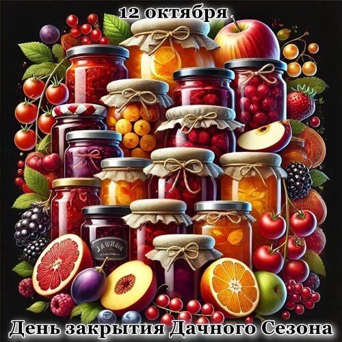 Открытка ДЕНЬ ЗАКРЫТИЯ ДАЧНОГО СЕЗОНА