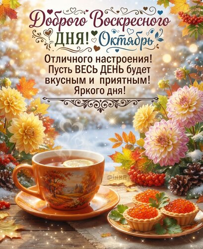 Открытка Доброго воскресного дня