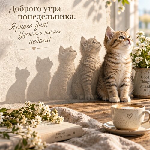 Открытка Доброго утра понедельника