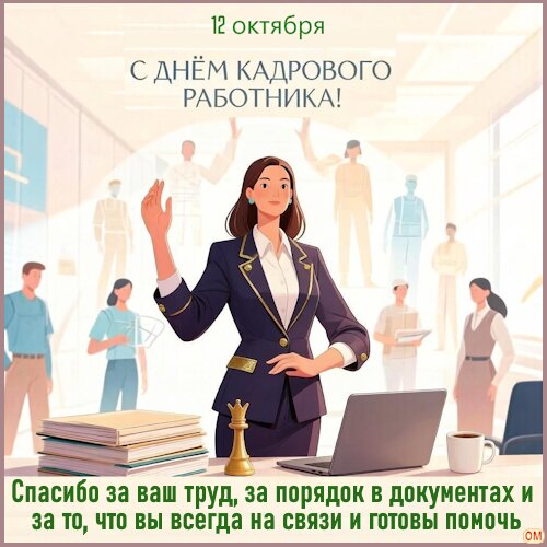 Открытка День кадрового работника 1