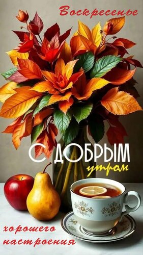 Открытка С добрым утром! Хорошего настроения