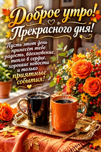 Открытка Доброе утро
