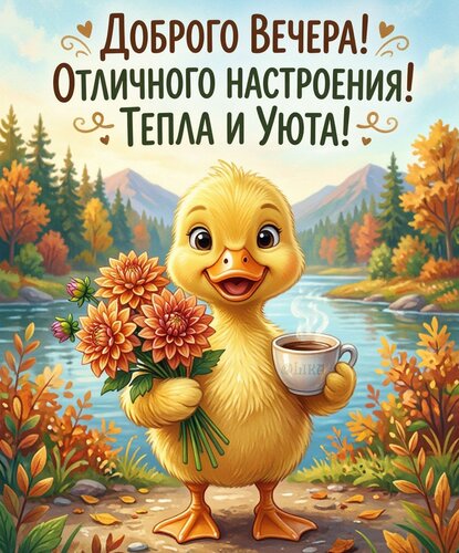 Открытка Добрый вечер