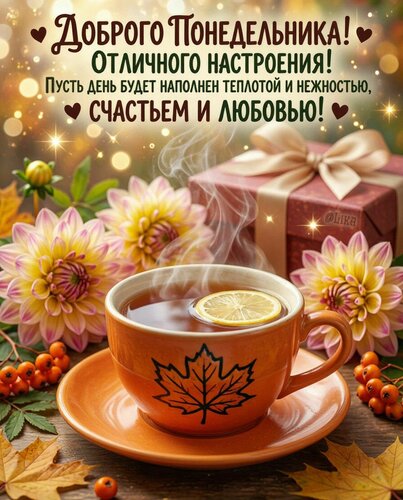 Открытка Доброго понедельника