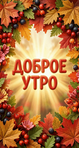 Анимированная открытка Доброе утро