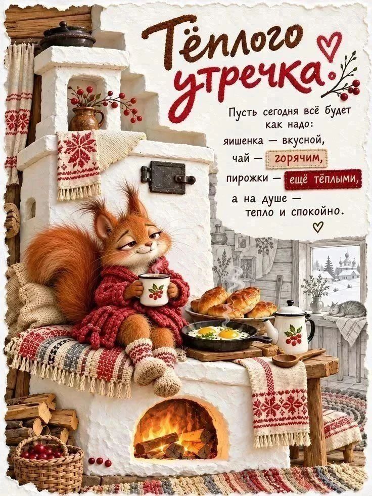 Открытка Тёплого утречка