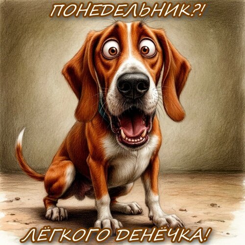 Открытка ПОНЕДЕЛЬНИК?! ЛЕГКОГО ДЕНЕЧКА!