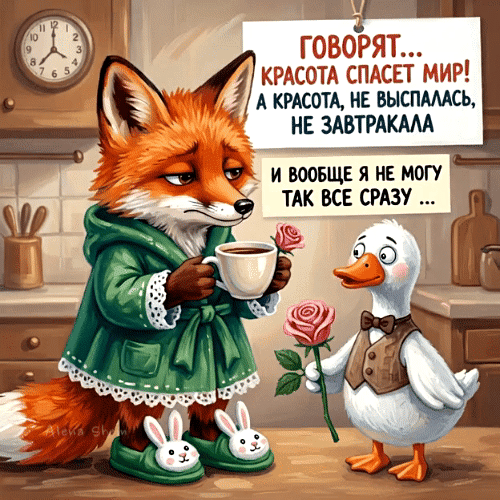 Анимированная открытка Доброе утро!