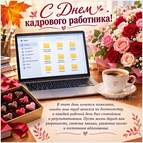 Открытка С Днем кадрового работника!