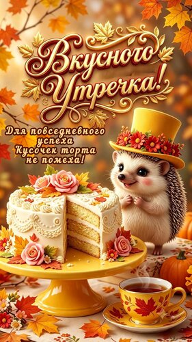 Открытка Вкусного утречка