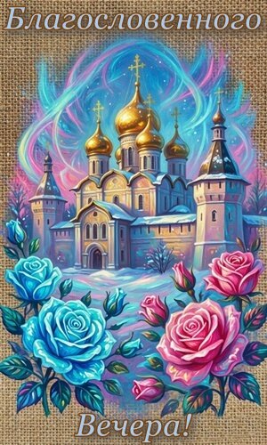 Открытка БЛАГОСЛОВЕННОГО ВЕЧЕРА!