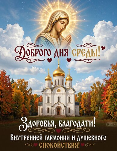 Открытка Доброго дня среды