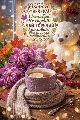 Открытка Добрый вечер