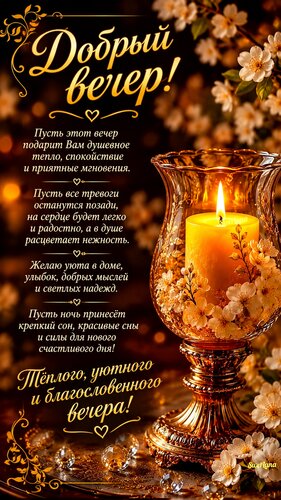 Открытка Добрый вечер