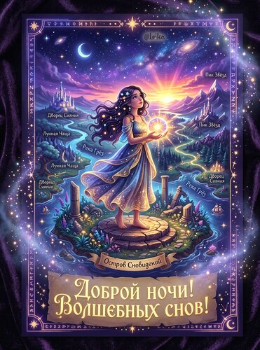 Открытка Спокойной ночи