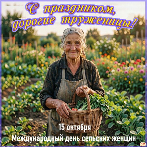 Открытка День сельских женщин 1