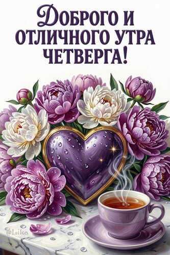 Открытка Доброго и отличного утра четверга