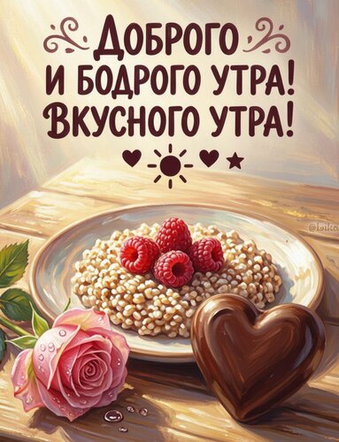 Открытка Доброго и бодрого утра
