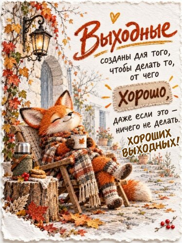 Открытка Хороших выходных