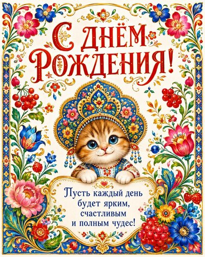 Открытка С днём рождения