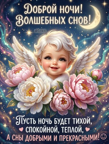 Открытка Спокойной ночи