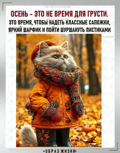Открытка осень