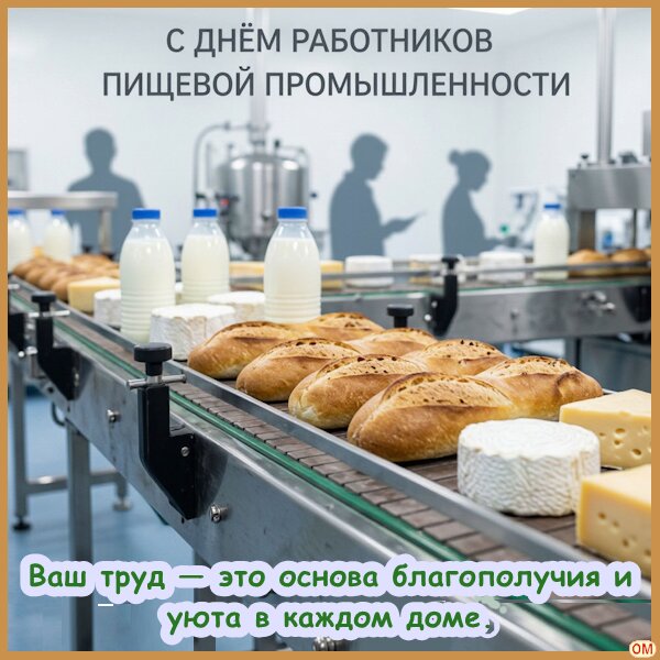Открытка День работников пищевой промышленности 1