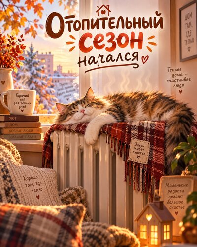 Открытка отопительный сезон открылся